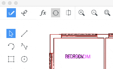 The old method of switching between raster and vector edit mode in Scan2CAD