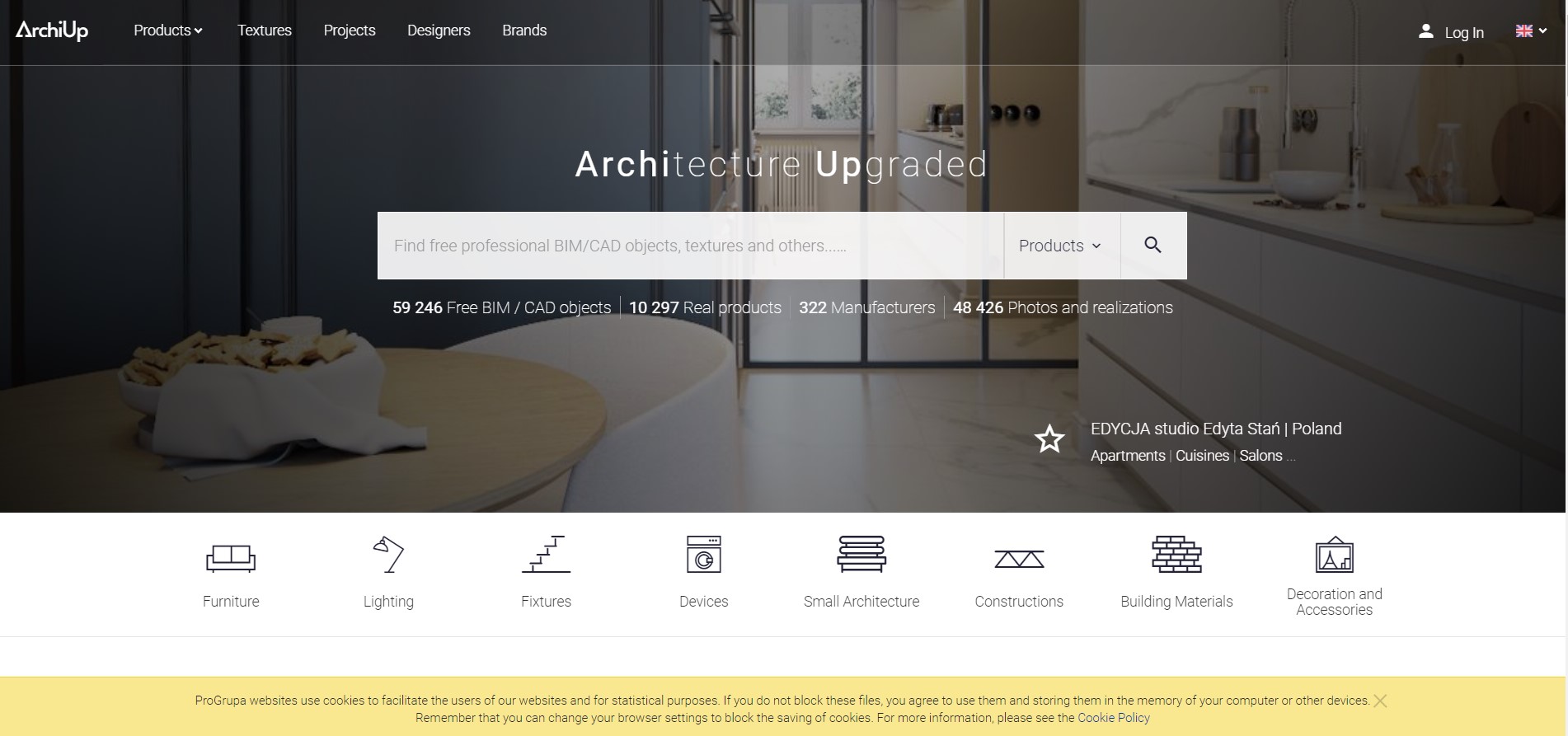 ArchiUp website screenshot