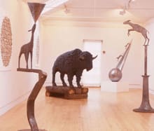 buffalo made from wood