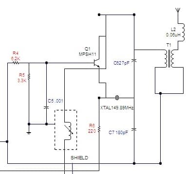 Electrical diagram vector sample