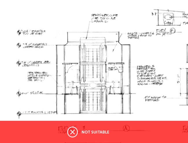 Engineering schematic - Bad image for vector conversion