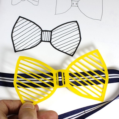 Laser Cut Bowtie -- From sketch to CNC 