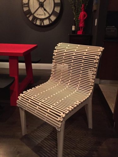 Living hinge chair