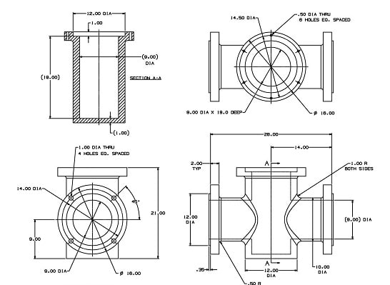 Mechanical CAD drawing