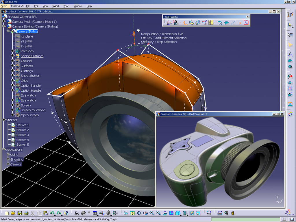 Object created in CATIA