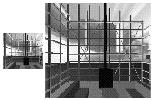 Comparing resolution of bitmap images