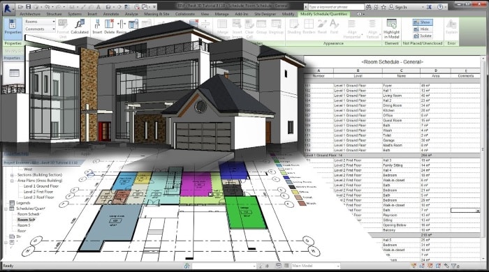 Modeling in 3D and BIM in Revit
