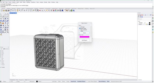 A screenshot showing Rhino's user interface