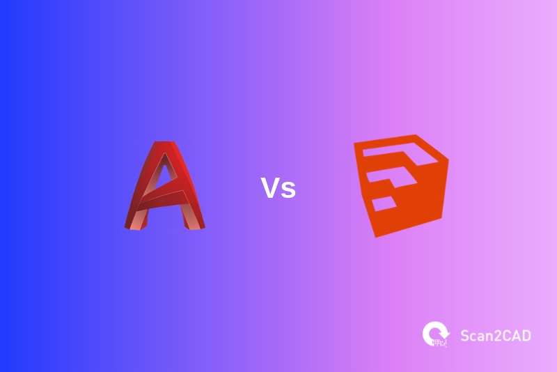AutoCAD vs SketchUp application icons