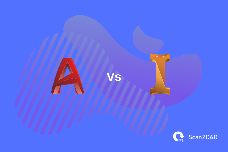 AutoCAD vs Inventor - Software icons