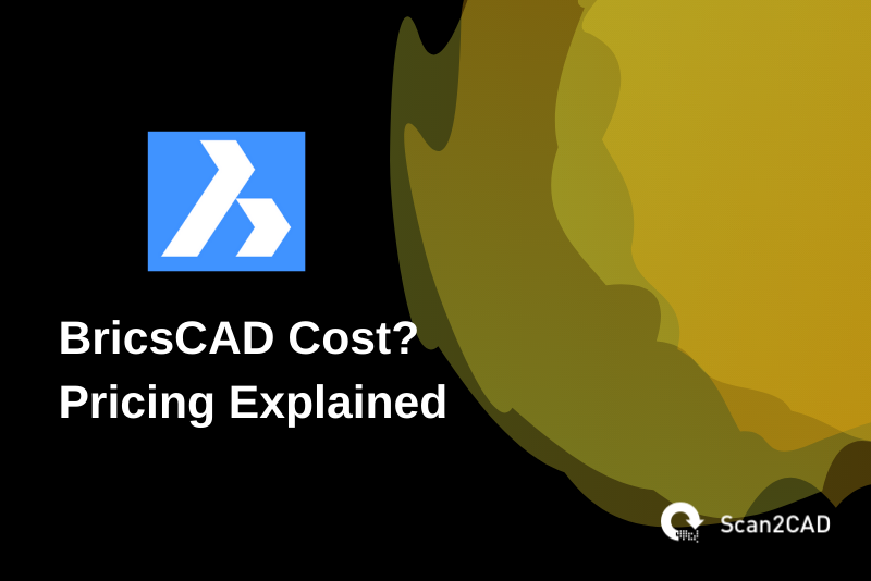 bricscad cost pricing explained, black and blue gold graphics