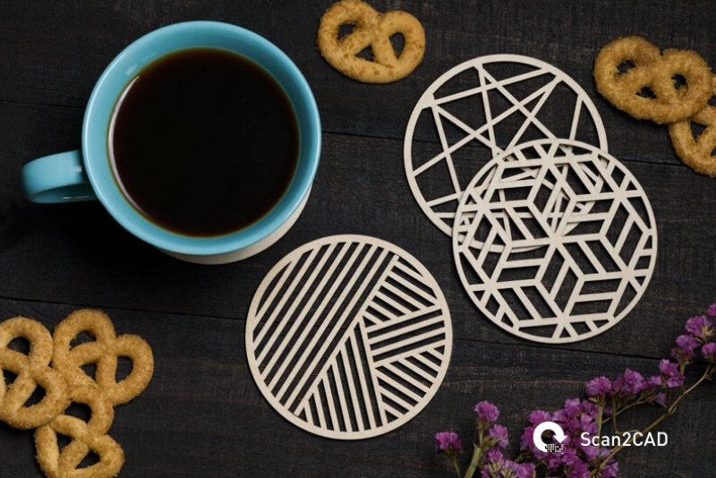 geometric drinks coasters