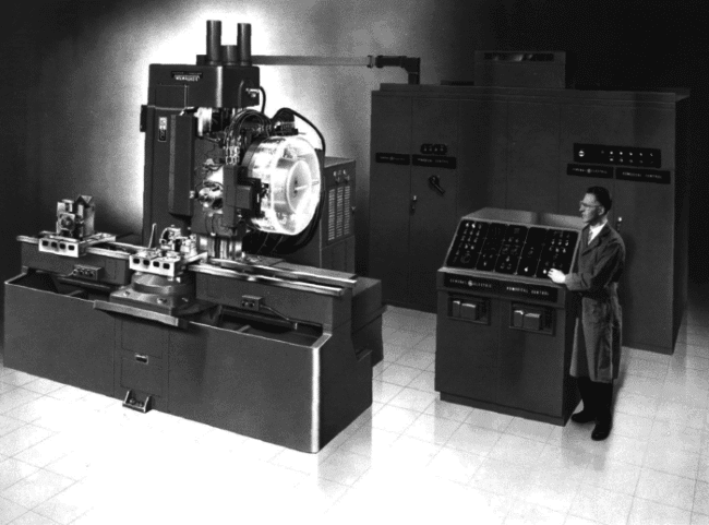 Picture of one of the first CNC machines