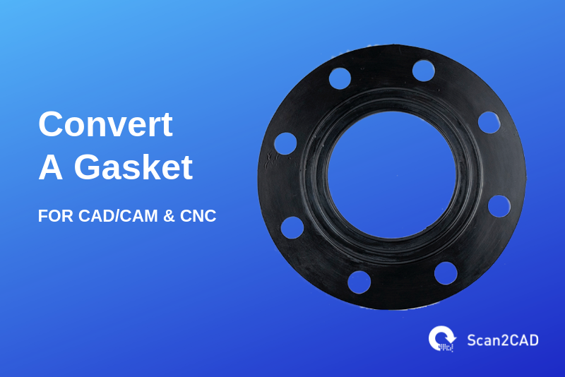 Circular metal gasket - Convert gasket for CAD/CAM & CNC