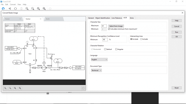 Convert raster image window