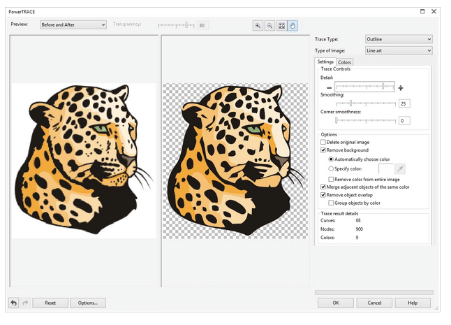 Screenshot of CorelDRAW