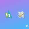 Draftsight icon with flying cash emoji