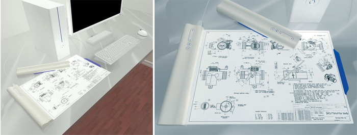 Electronic Drawing Display For CAD