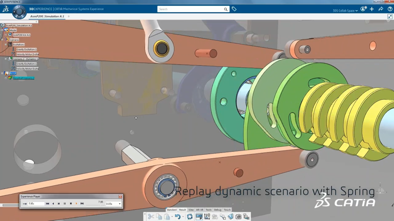 Interaction between surfaces in CATIA
