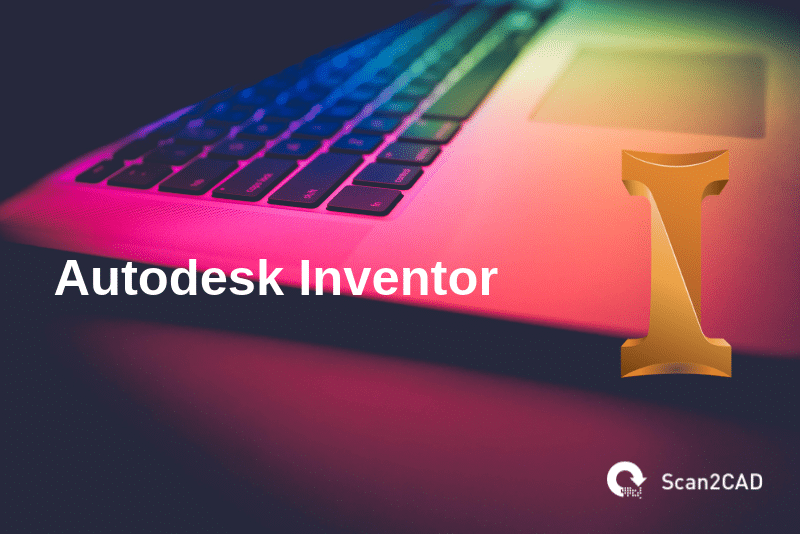 Mac laptop, Autodesk Inventor logo