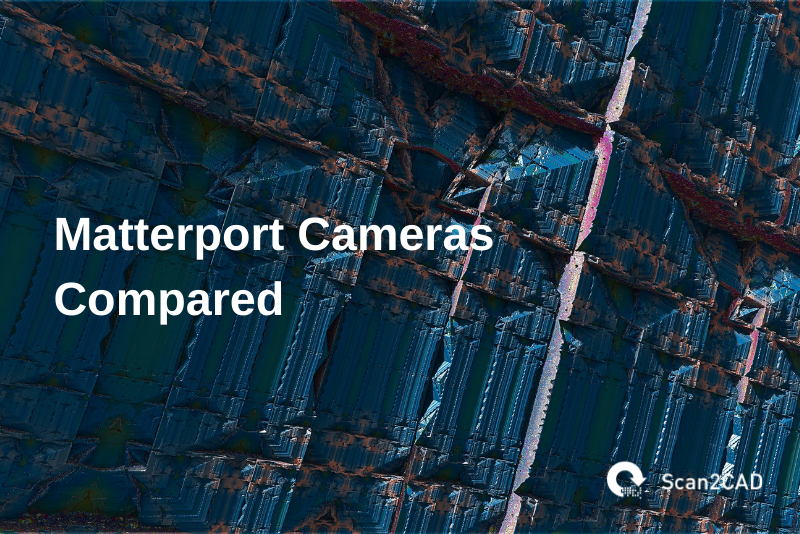 matterport cameras compared, blue green red pink graphics