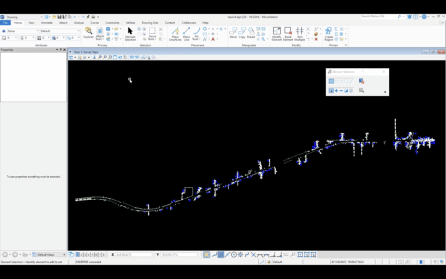 MicroStation user interface