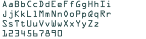 OCR-A Font Preview