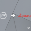 PDF icon, SolidWorks logo, Scan2CAD logo