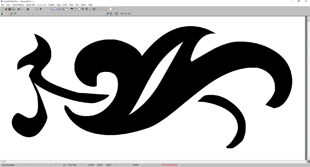 Raster image not faded