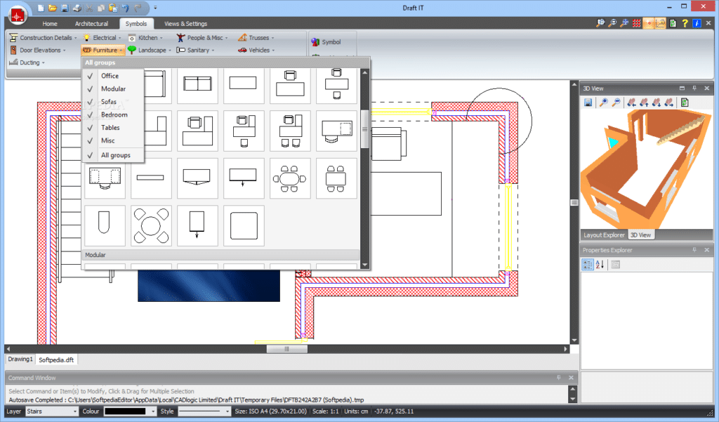 Screenshot of DraftIt