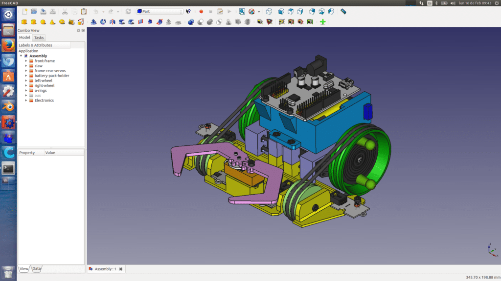Screenshot of FreeCAD