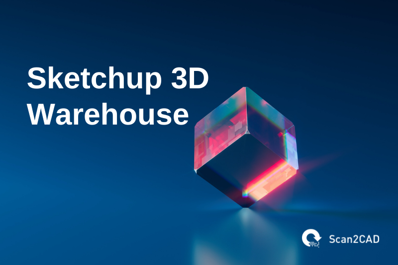 sketchup 3d warehouse, blue red and dark blue graphics