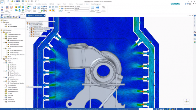 Visualization of Air Jets from Nozzles on Solid Edge