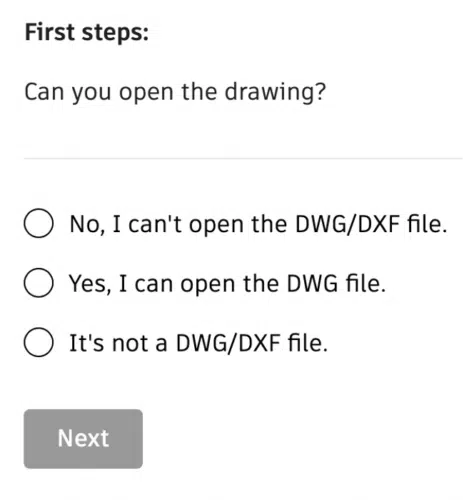 Autodesk Troubleshooting Widget