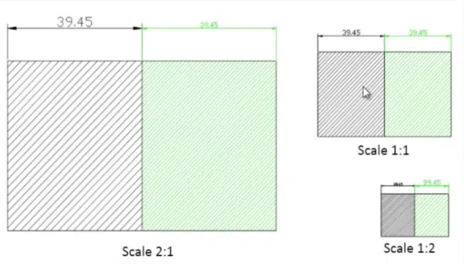 Effect of Changing Scales on Annotative and Non-Annotative Objects