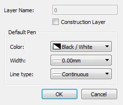 Creating a layer in LibreCAD