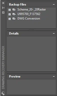 Drawing Recovery Manager