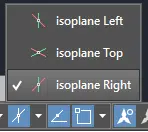 Isoplane Options in AutoCAD