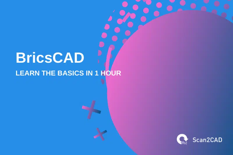 learn bricscad, blue pink gray graphics