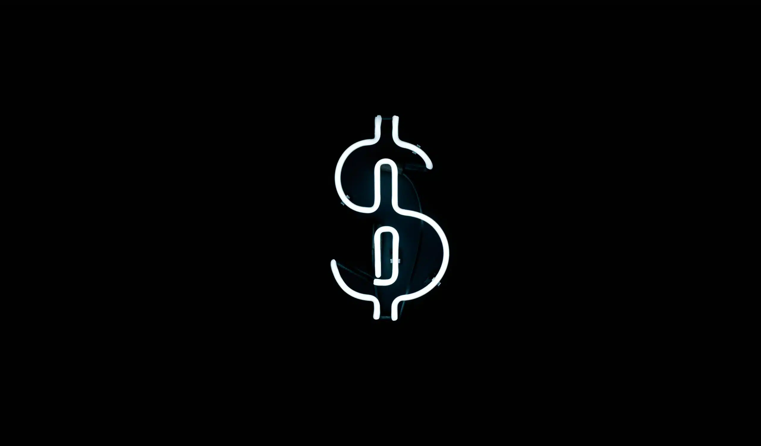 Neon dollar sign