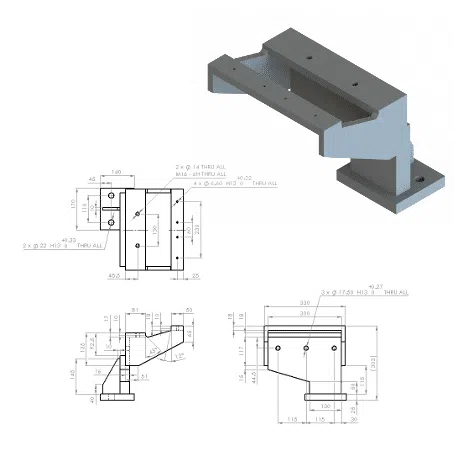 A reverse-engineered 3D scan of a machine part