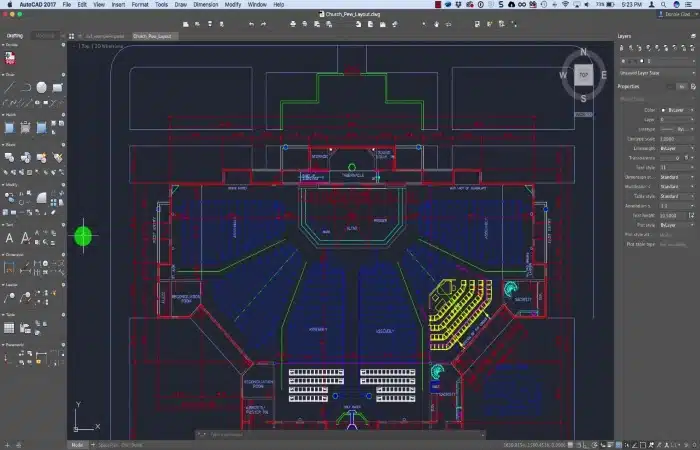Screenshot of AutoCAD 2017 on Mac
