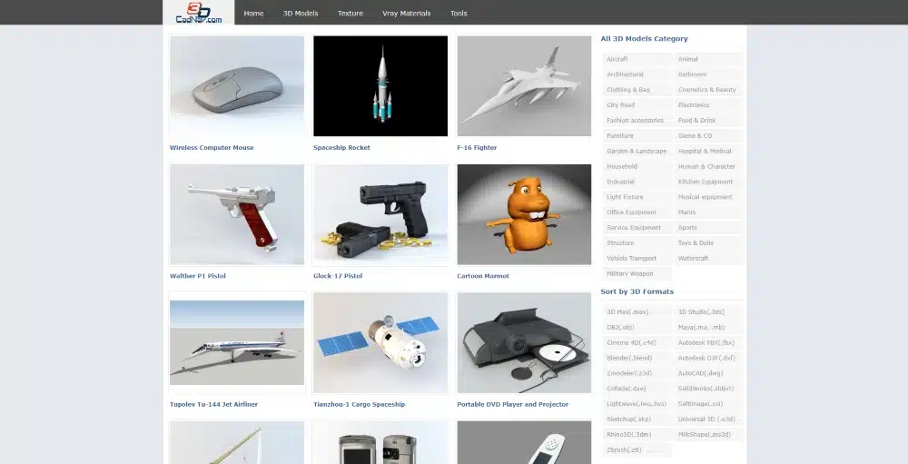 Screenshot of CADnav