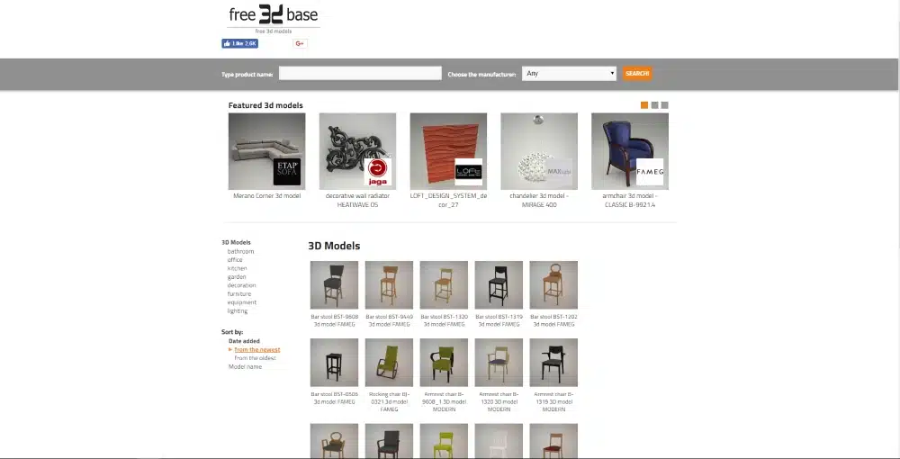 Screenshot of Free 3D Base