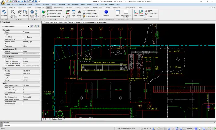Screenshot of ProgeCAD Professional