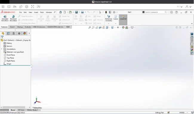 SolidWorks Online User Interface