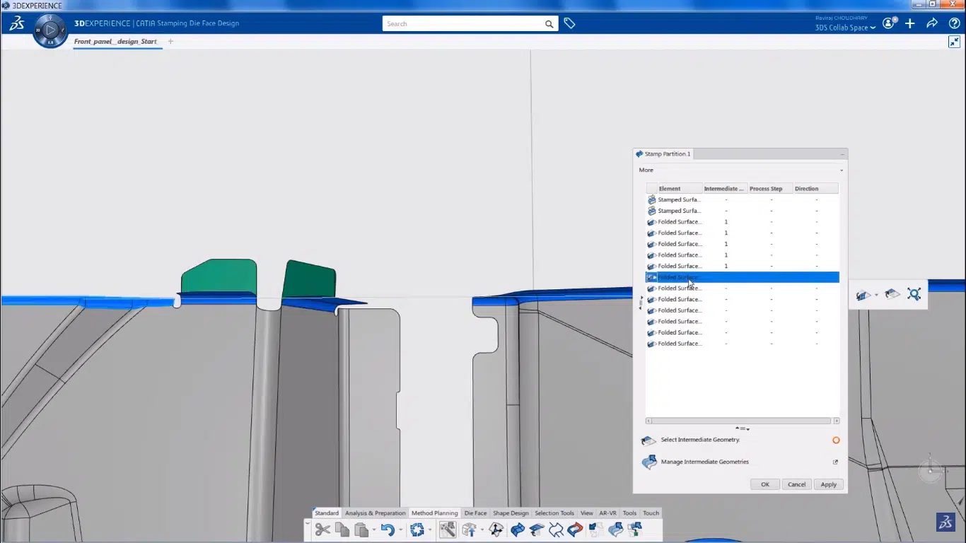 User Interface and Surface Modeling on CATIA